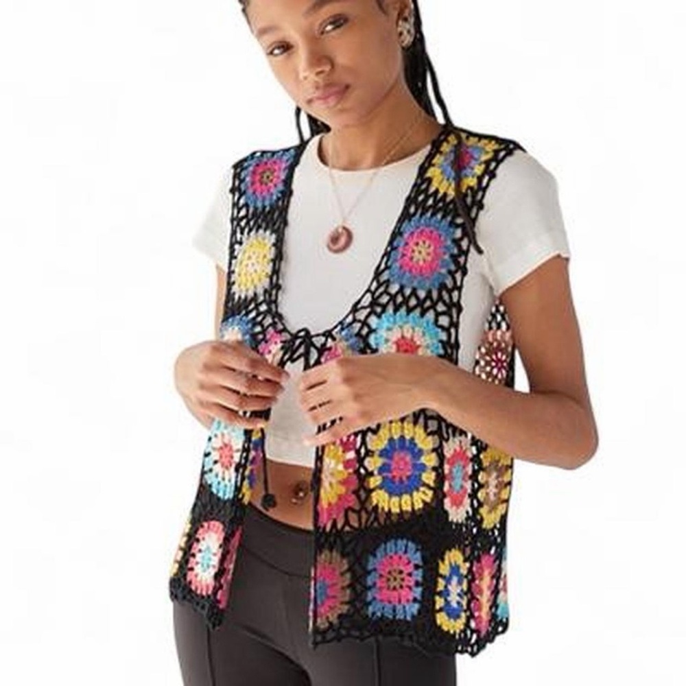 NWT Urban Outfitters Crochet Vest